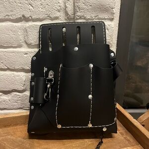 NWOT Leather Tool Pouch, Black